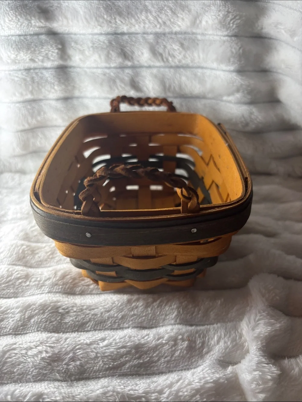 Longaberger 2000 Renewal Basket Combo Signed by Wendy 2 and Jerry 3